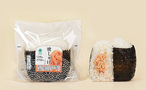 Directly-wrapped rice balls